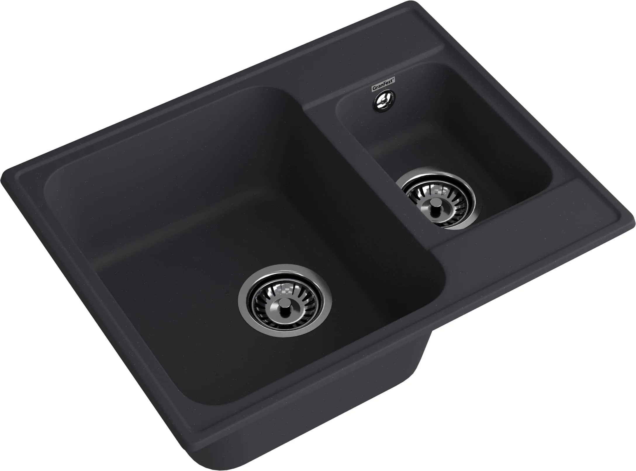 GranFest QUARZ (ECO-09) Мойка 1.5-чаш. 620*480 (черный)