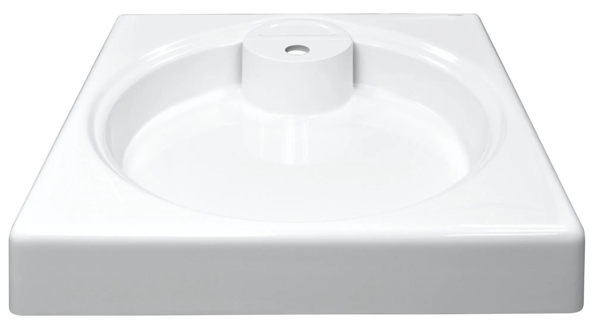 Раковина подвесная Azario Lindi 597х595х90 литьевой мрамор, белый (CS00078504) в магазинах СантехГид