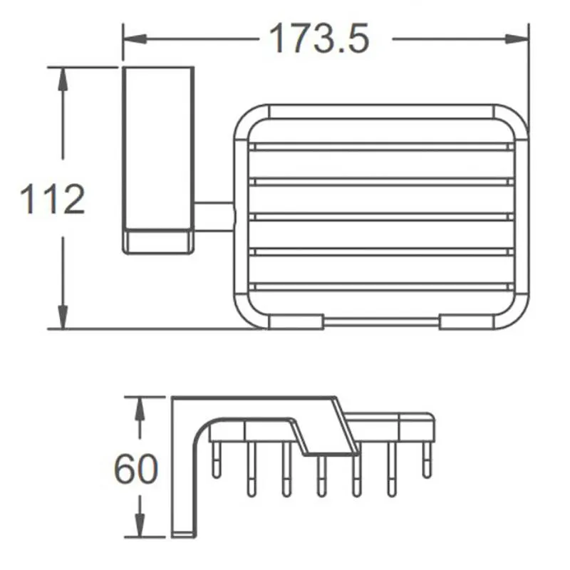 Держатель + Мыльница металл оружейная сталь Frap F30602-19