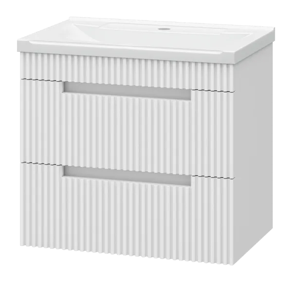 ARIANA - 60 Тумба подвесная с 2 ящ. белая (эмаль) + раковина