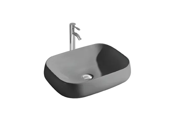 Раковина накладная для установки на столешницу AQUATEK AQ5526-MG 560*420*140, матовый серый в магазинах СантехГид