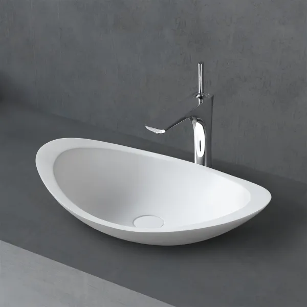 Раковина накладная ABBER Stein AS2606 белая матовая в магазинах СантехГид