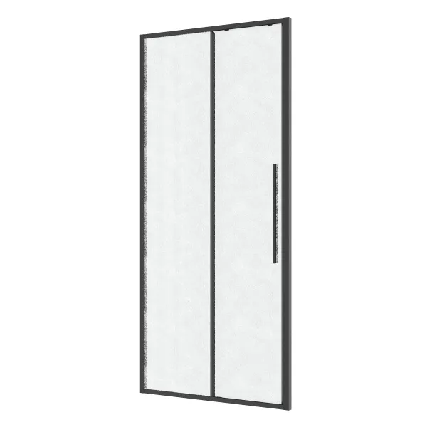 Дверь в нишу Niagara Nova (100х195) графит,раздвижная влево,стекло шиншилла,1 место NG-34-L10CHGR 