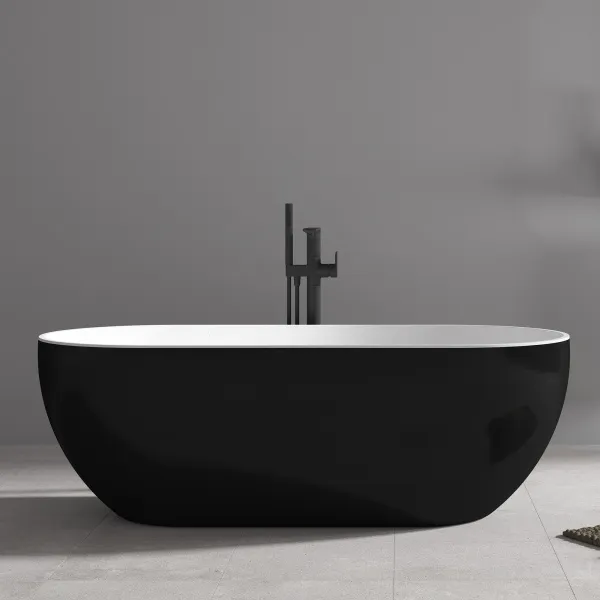 Акриловая ванна ABBER AB9241MB черная матовая