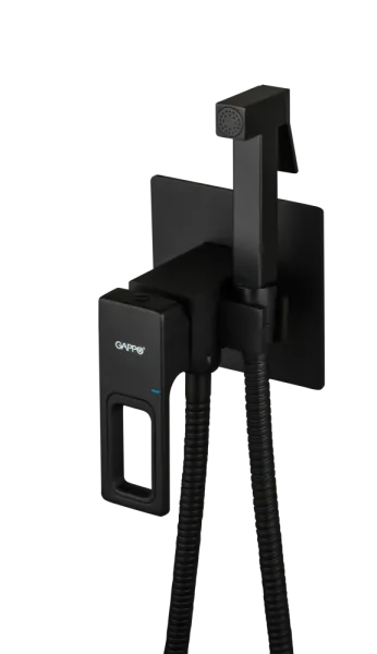 Встраиваемый гигиенический душ чёрный GAPPO G7217-6