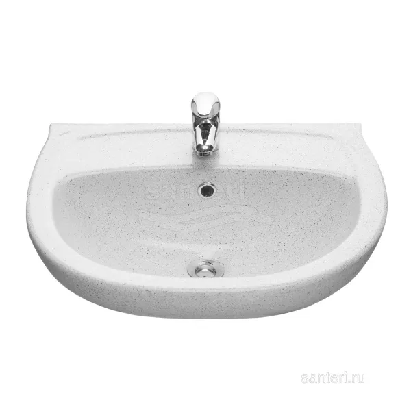 Умывальник Версия с перелив.крап на белом Santeri в магазинах СантехГид