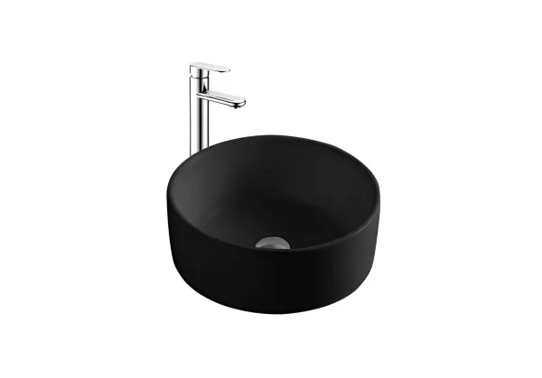 Раковина Aquatek 400*400*165 для установки на столешницу, черная в магазинах СантехГид