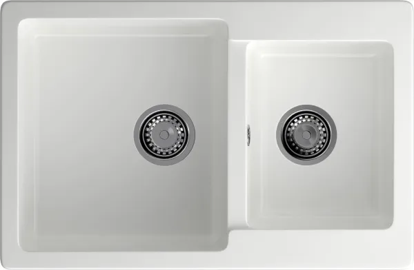 GRANFEST Мойка композит PRACTIK GF-P--780K  2 чаши 780*510 мм  иней  арт.GF-