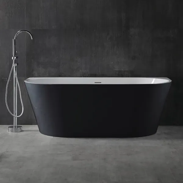Акриловая ванна ABBER AB9216-1.7MB черная матовая
