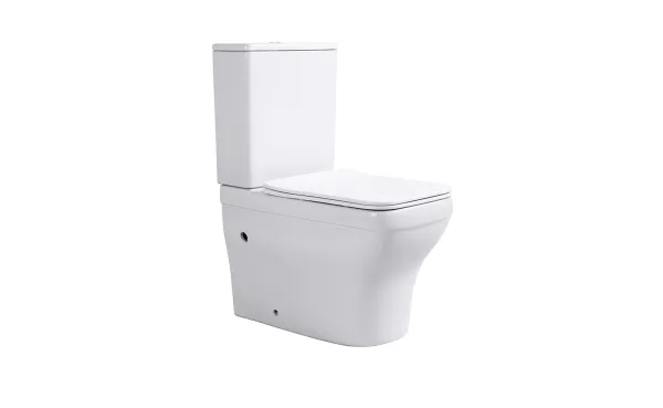 Унитаз напольный безободковый с бачком AQUATEK АМАДЕО , 635*385*820 мм, горизонтальный выпуск, тонкое сиденье с механизмом плавного закрывания, крепеж AQ2914-00