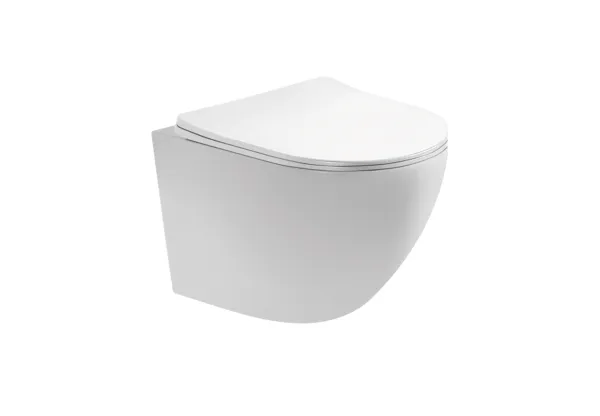 Унитаз-компакт подвесной Aquatek Европа безободковый, тонкое сиденье AQ1900-00