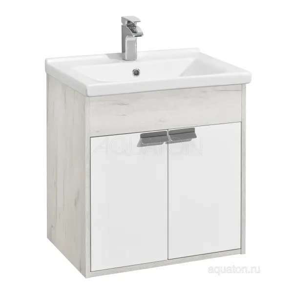 Тумба под раковину AQUATON подвесная, дуб крафт () 1A237301FAX10