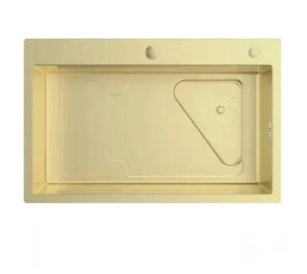 Кухонная мойка с коландером сатин золото 780x520x260mm GAPPO GS7246-3
