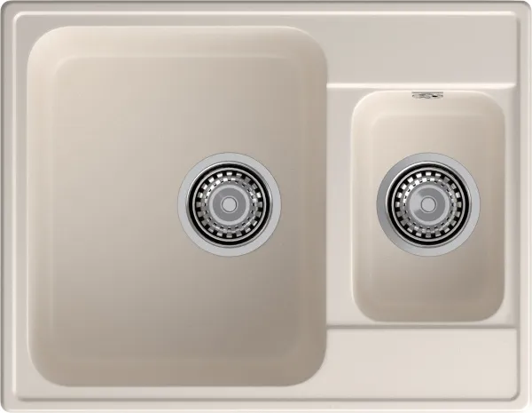 GranFest QUARZ (ECO-09) Мойка 1.5-чаш. 620*480 (белый)