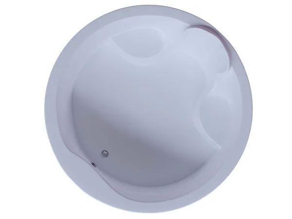Акриловая ванна Aquatek Аура 180x180 круглая, Универсальная, с каркасом и экраном, без гидромассажа