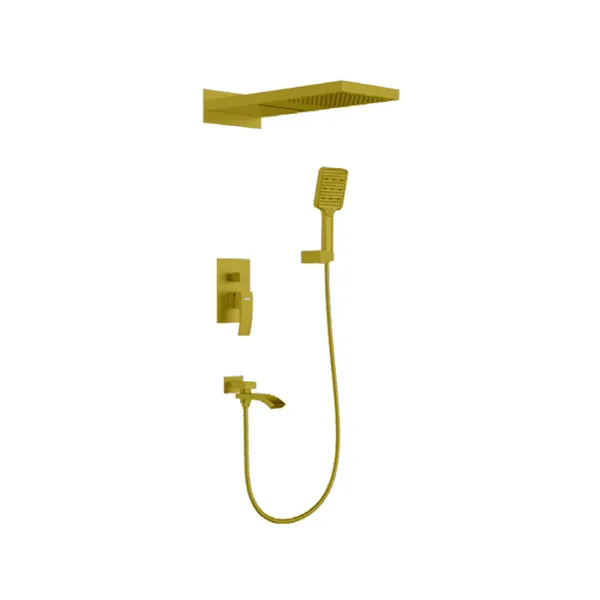 Встраиваемый смеситель для ванны золото GAPPO G7107-73 