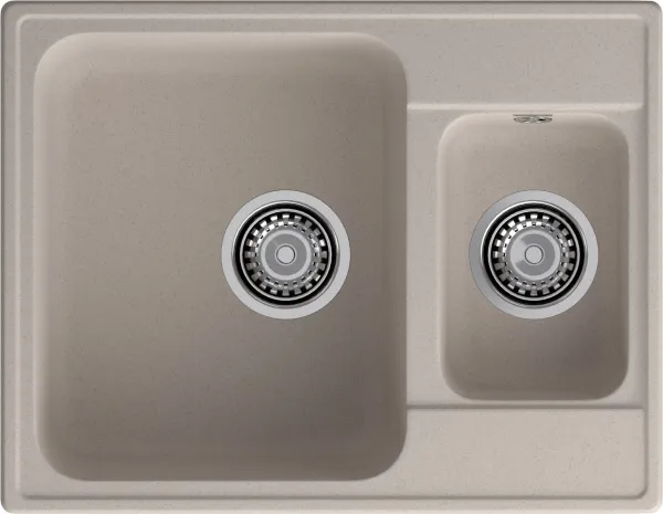 GranFest QUARZ (ECO-09) Мойка 1.5-чаш. 620*480 (песок)