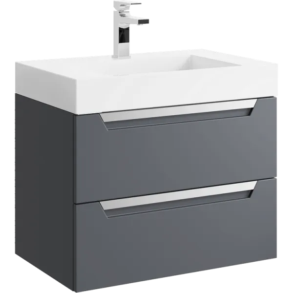 "Cube" тумба под умывальник, цвет серый, , ТМ «AQWELLA» CUB0107GR