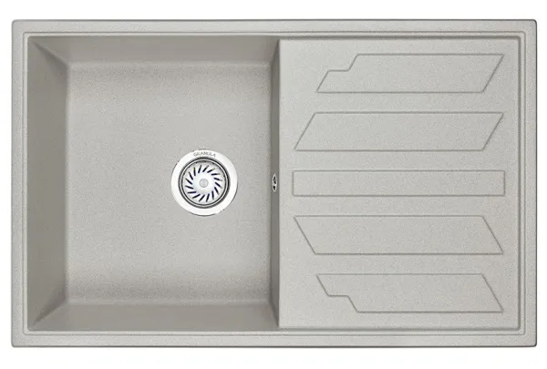 Кухонная мойка GRANULA (8002, БАЗАЛЬТ)