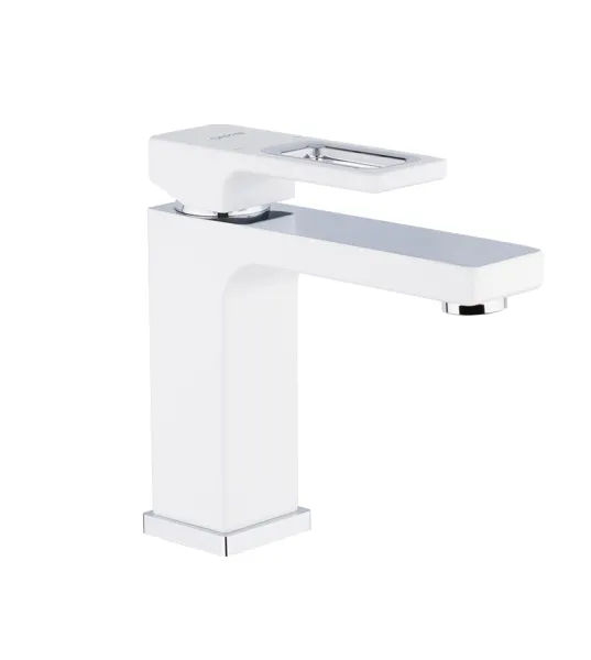 Смеситель для раковины белый/хром GAPPO G1017-8