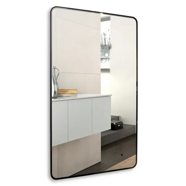 Зеркало AZARIO INCANTO 600х1000 бесконтактный сенсорный выключатель, подсветка с диммером, цвет черный () LED-00002538 