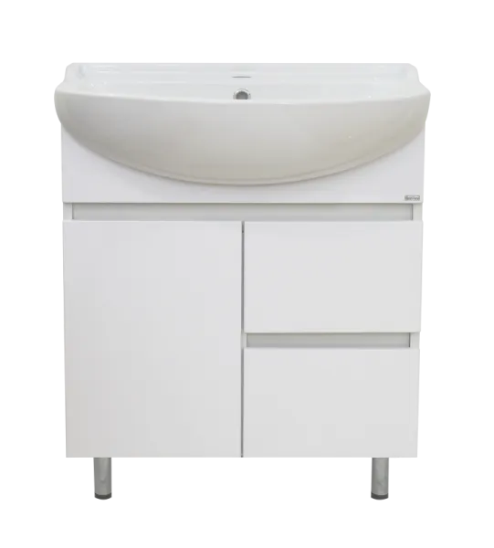 Амур - 70 Тумба напольная с 2 ящ. (ПВХ) + раковина