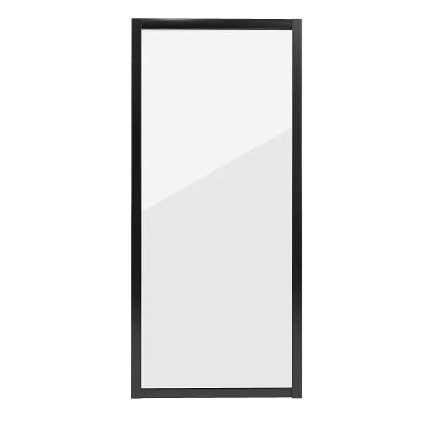 Боковая стенка Niagara Nova (70х195) черный,стекло прозрачное,1 место NG-A70B 