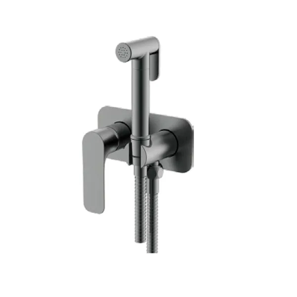 Встраиваемый гигиенический душ оружейная сталь GAPPO G7248-92