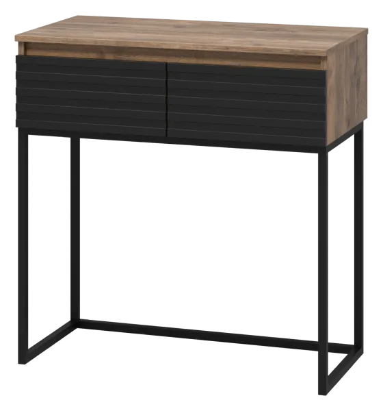 DAKOTA - 80 Консоль напольная 2 ящ. (ДСП (Дуб Гал. Черный кварц)