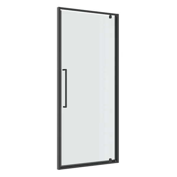 Дверь в нишу Niagara Nova (100х195) распашная,графит,стекло прозрачное,1 место NG-35-10AGR 