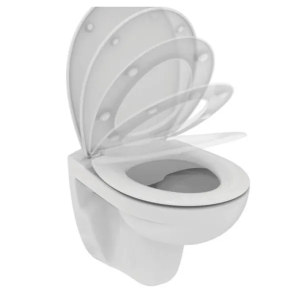 TIRSO Rimless Безободковый (технология Cut Rimless) подвесной унитаз с сидением и крышкой E1 R034301