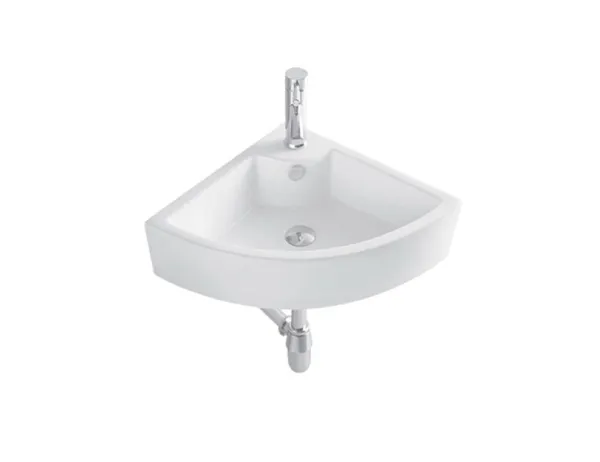 Раковина подвесная угловая AQUATEK 470*470*150 мм, универсальная установка AQ5166B-00 в магазинах СантехГид