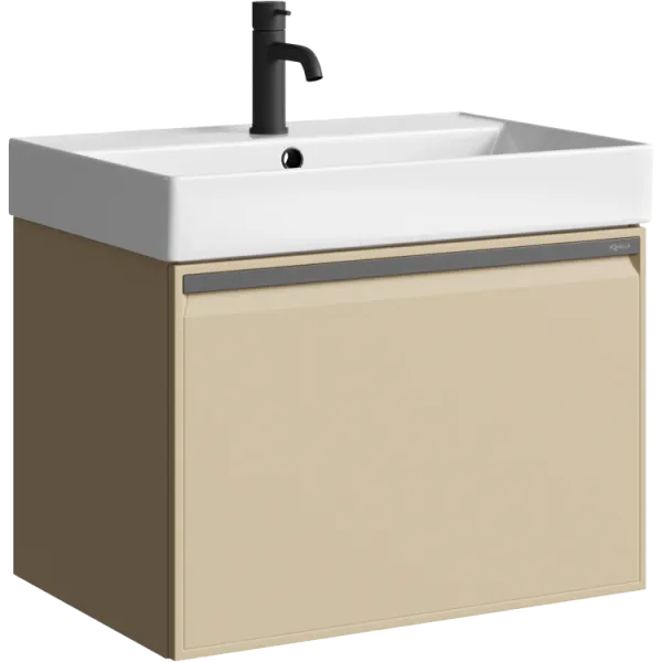 "Pure" тумба под умывальник, цвет капучино светлый, , ТМ «AQWELLA» PUR0165KS