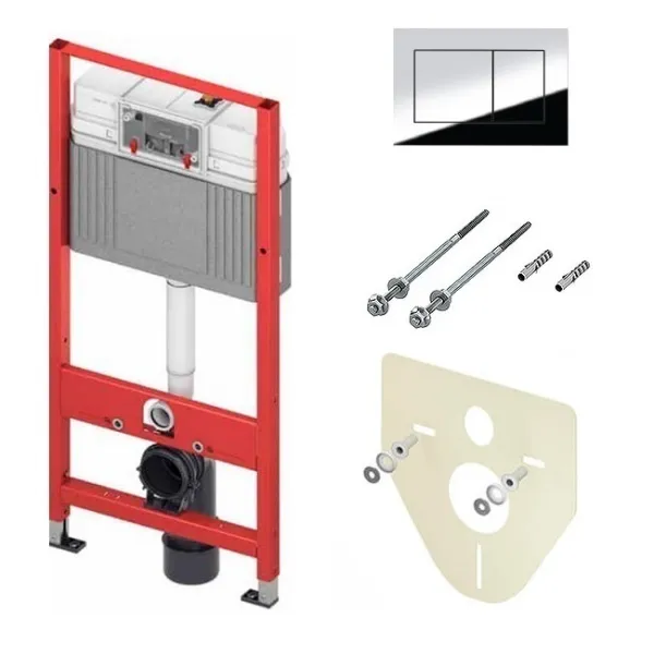 Инсталляция Tece 4 в 1 кнопка хром глянец 9400412