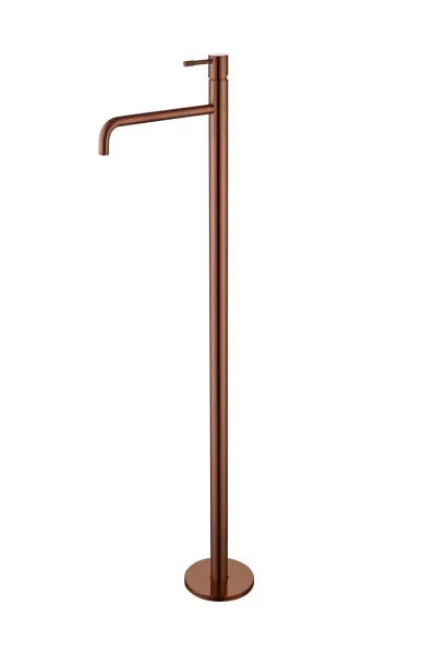Смеситель для умывальника напольный Uno Copper Brushed