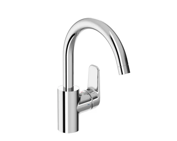 CERAFLEX Смеситель для кухонной мойки с высоким изливом и рукояткой сбоку, система облегченн B1727AA CERAFLEX Смеситель для кухонной мойки с высоким изливом и рукояткой сбоку, система облегченн B1727AA