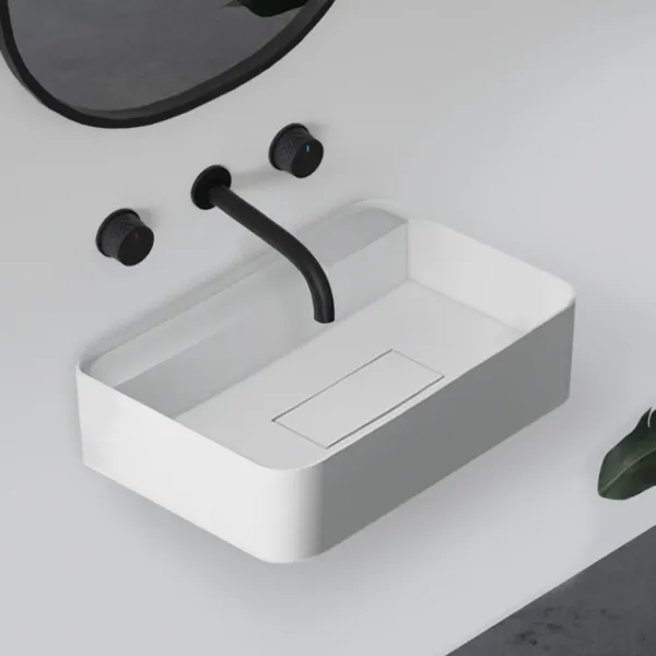 Раковина подвесная ABBER Stein AS2626 белая матовая в магазинах СантехГид