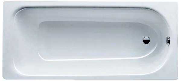 Ванна стальная Kaldewei Eurowa 160х70х39, alpine white, без ножек, с отверстиями для ручек