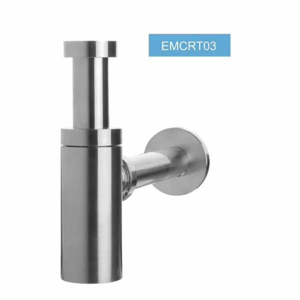 Сифон для умывальника 5/4 "круглая труба, латунь, оружейный металл в магазинах СантехГид