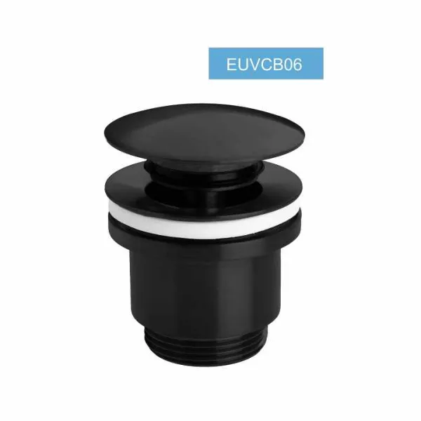 Слив для умывальник CLICK - CLACK, латунный, черный в магазинах СантехГид