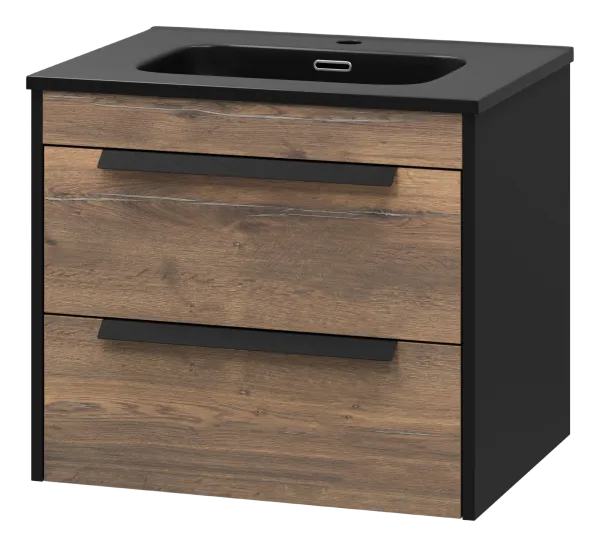 MONSOUR - 60 Тумба подвесная с 2 ящ. + раковина