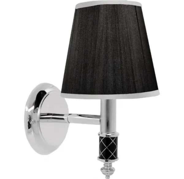 Бра BOHEME MURANO CHROME, черное