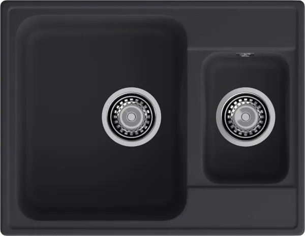 GranFest QUARZ (ECO-09) Мойка 1.5-чаш. 620*480 (черный)