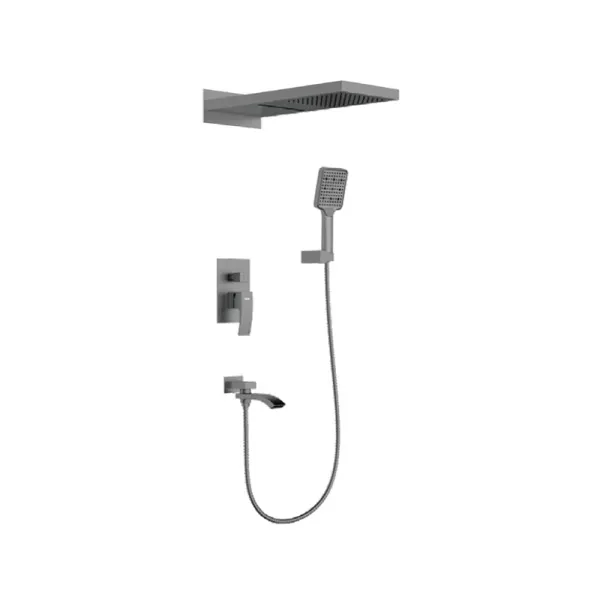 Встраиваемый смеситель для ванны оружейная сталь GAPPO G7107-79