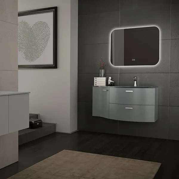 Pallada 800х550 - 2 (подогрев, сенсорный выключатель, горизонтальное) зеркало 