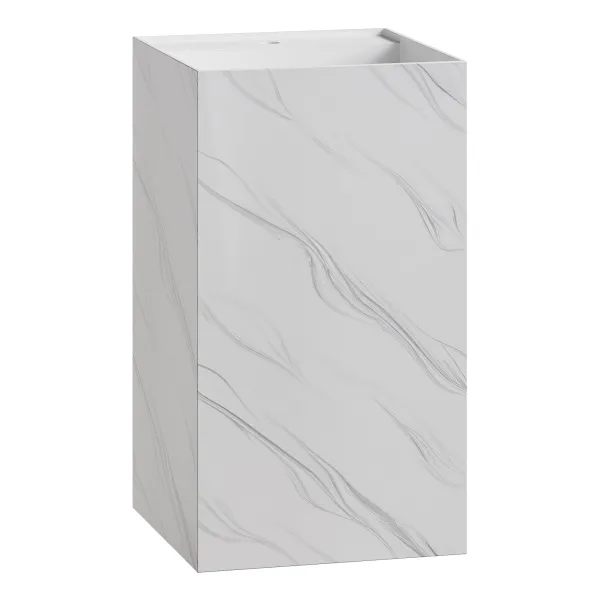 Раковина напольная Cube Corian 480*480*850 Calacatta в магазинах СантехГид