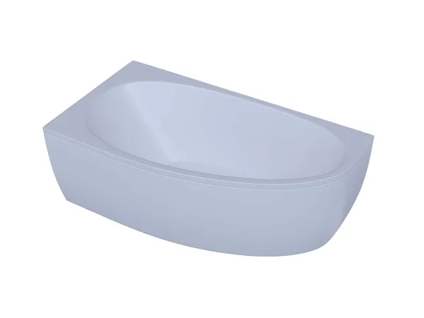 Акриловая ванна Aquatek Дива 150x90 асимметричная, левая, без каркаса и экрана