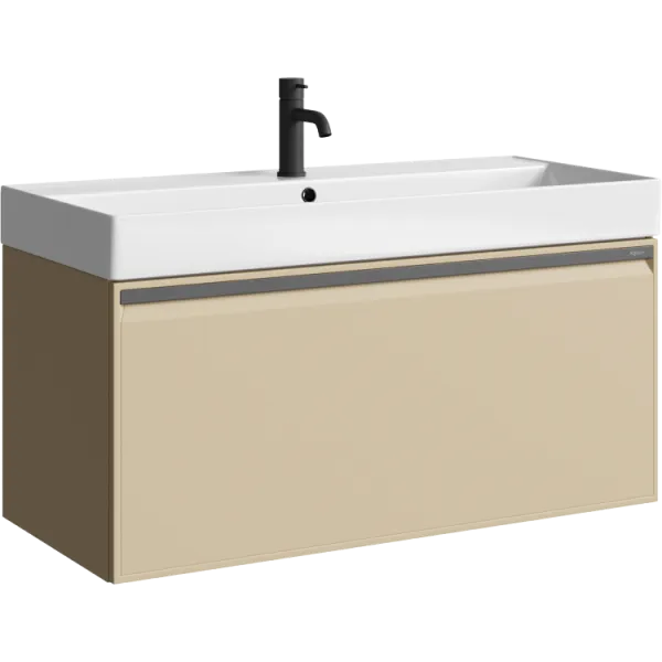 "Pure" тумба под умывальник, цвет капучино светлый, , ТМ «AQWELLA» PUR0110KS