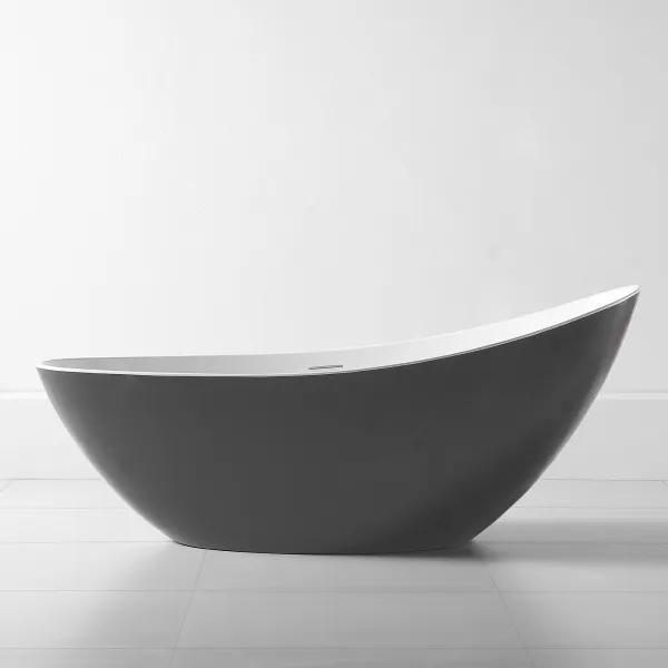 Акриловая ванна ABBER AB9233G серая