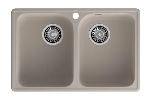 GranFest QUARZ (ECO-15) Мойка 2 чаши 740*480 (песок)